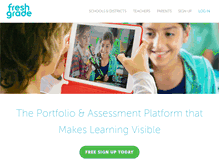 Tablet Screenshot of freshgrade.com